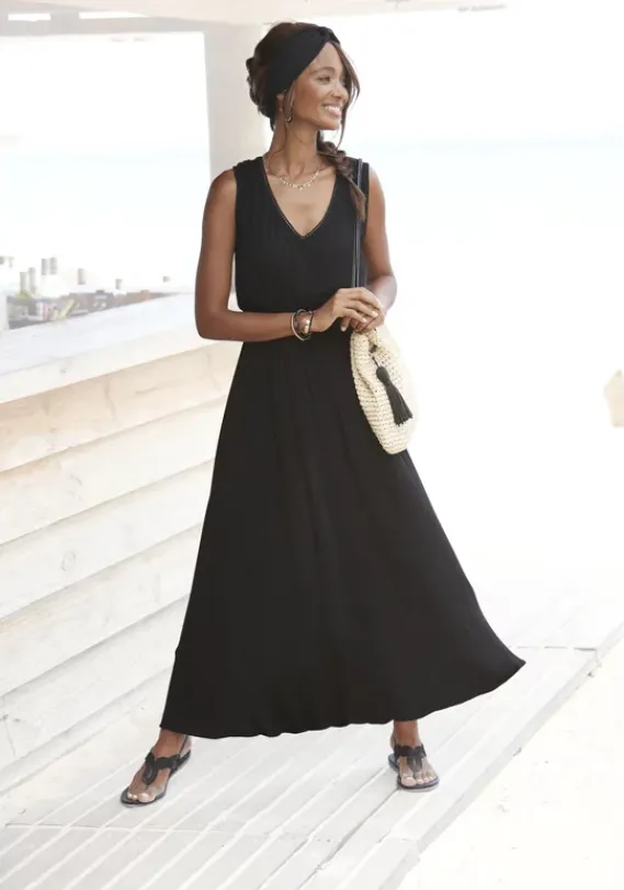 Maxikleider|s.Oliver Maxikleid Schwarz