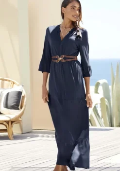 Maxikleider|Vivance Maxikleid Nachtblau