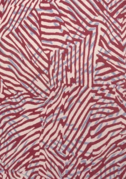 Maxikleider|Vivance Maxikleid Rot-Apricot-Blau Bedruckt