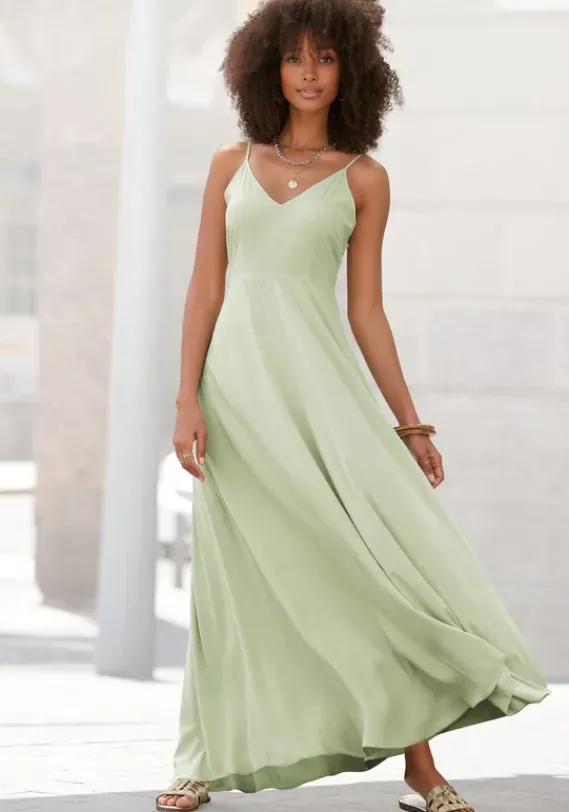 Strandmode|LASCANA Maxikleid Pistazie
