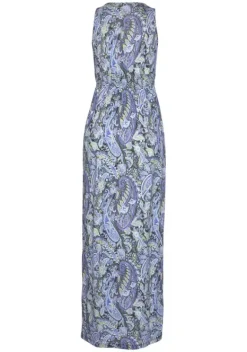 Strandkleider|LASCANA Maxikleid Blau-Bedruckt