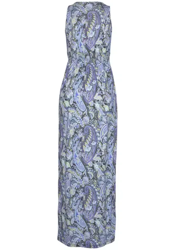 Strandkleider|LASCANA Maxikleid Blau-Bedruckt