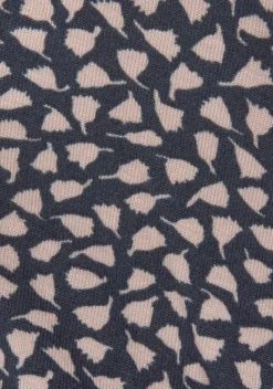 Maxikleider|s.Oliver Maxikleid Anthrazit-Rosa-Bedruckt