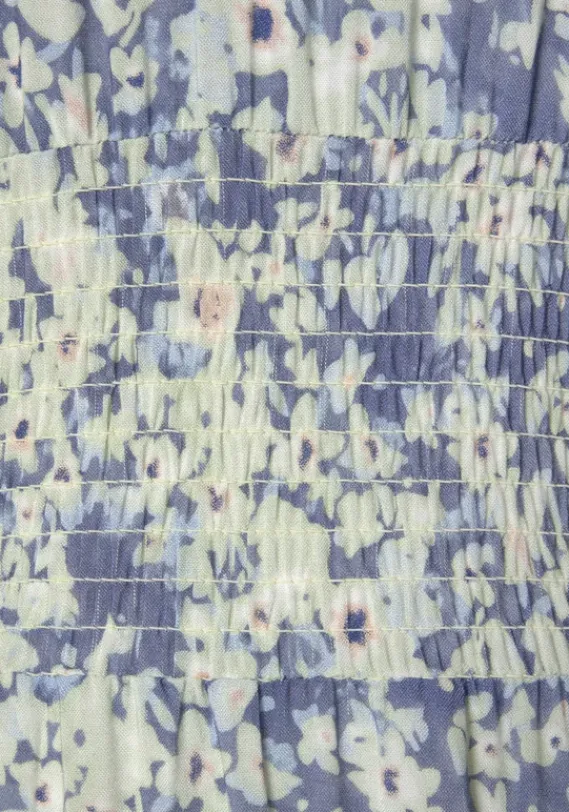 Maxikleider|Buffalo Maxikleid Blau-Bedruckt