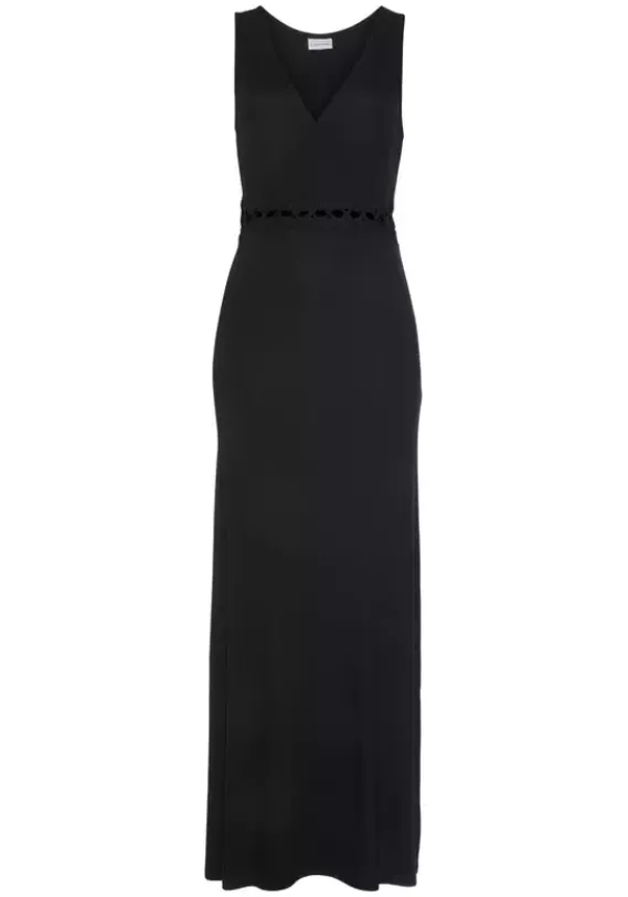 Maxikleider|LASCANA Maxikleid Schwarz