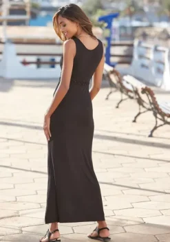 Maxikleider|LASCANA Maxikleid Schwarz