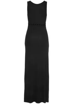 Maxikleider|LASCANA Maxikleid Schwarz