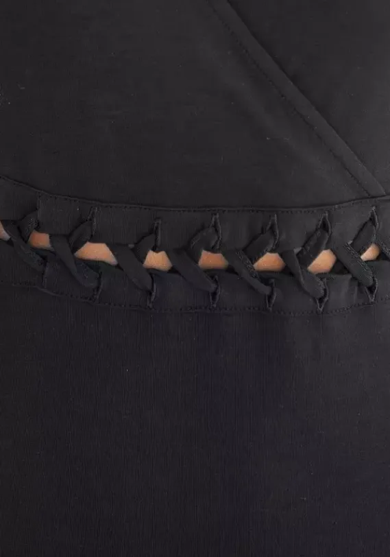 Maxikleider|LASCANA Maxikleid Schwarz