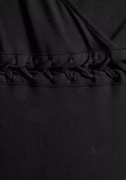 Maxikleider|LASCANA Maxikleid Schwarz