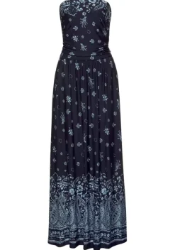 Maxikleider|s.Oliver Maxikleid Blau-Bedruckt