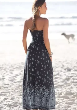 Maxikleider|s.Oliver Maxikleid Blau-Bedruckt