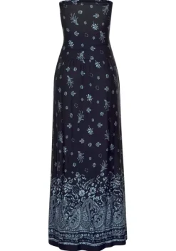 Maxikleider|s.Oliver Maxikleid Blau-Bedruckt