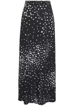 Rocke|Vivance Maxirock Schwarz-Weis-Bedruckt