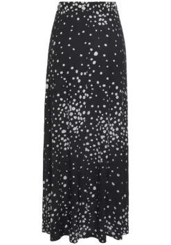 Rocke|Vivance Maxirock Schwarz-Weis-Bedruckt