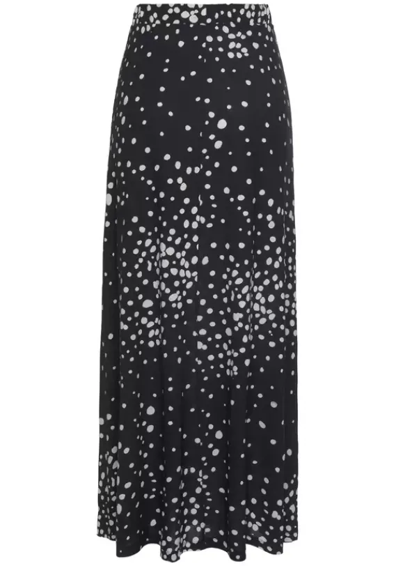 Rocke|Vivance Maxirock Schwarz-Weis-Bedruckt