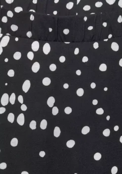 Rocke|Vivance Maxirock Schwarz-Weis-Bedruckt