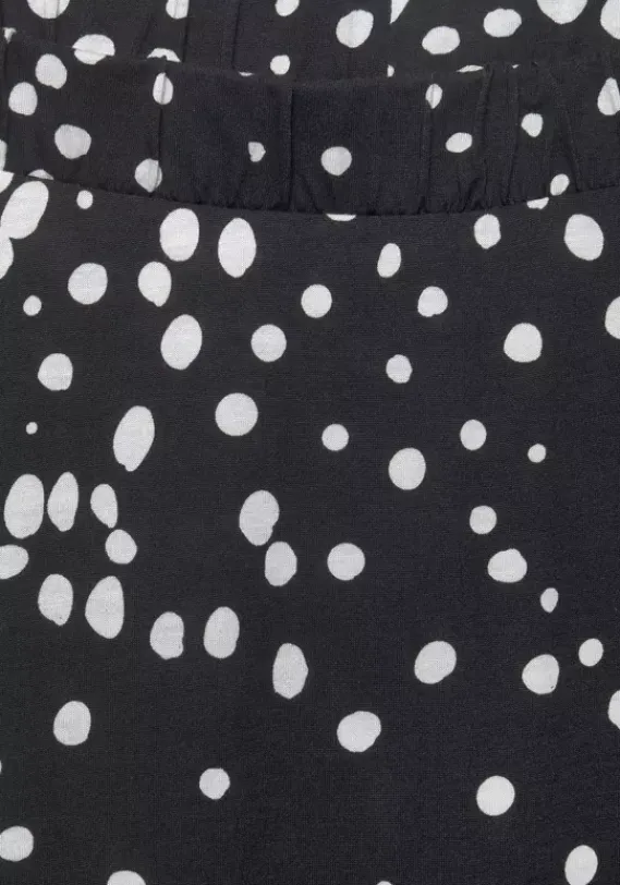 Rocke|Vivance Maxirock Schwarz-Weis-Bedruckt