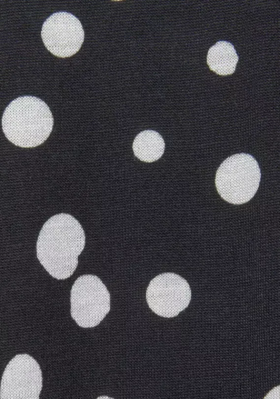 Rocke|Vivance Maxirock Schwarz-Weis-Bedruckt