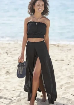 Strandmode|LASCANA Maxirock Schwarz