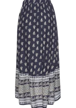 Rocke|Vivance Maxirock Blau-Bedruckt