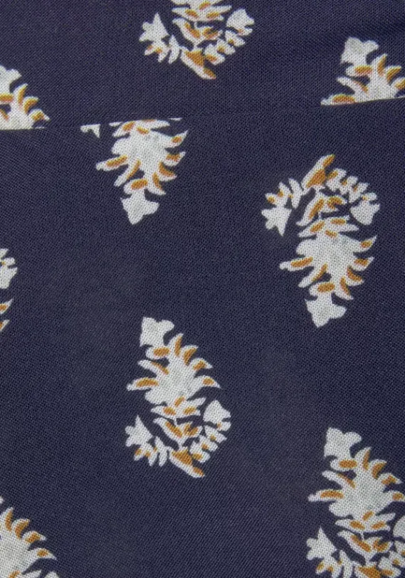 Rocke|Vivance Maxirock Blau-Bedruckt