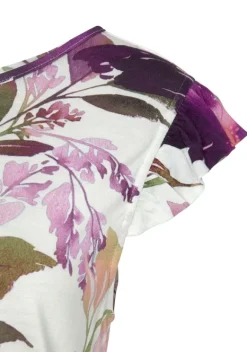 Strandkleider|Beachtime Midikleid Weis Bedruckt