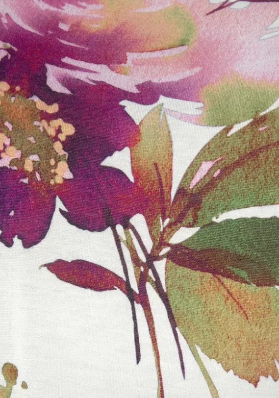 Strandkleider|Beachtime Midikleid Weis Bedruckt