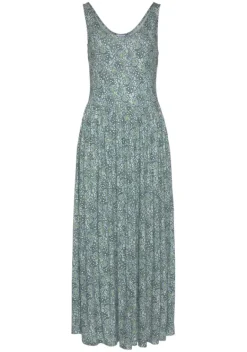 Strandkleider|Vivance Midikleid Grun-Bedruckt