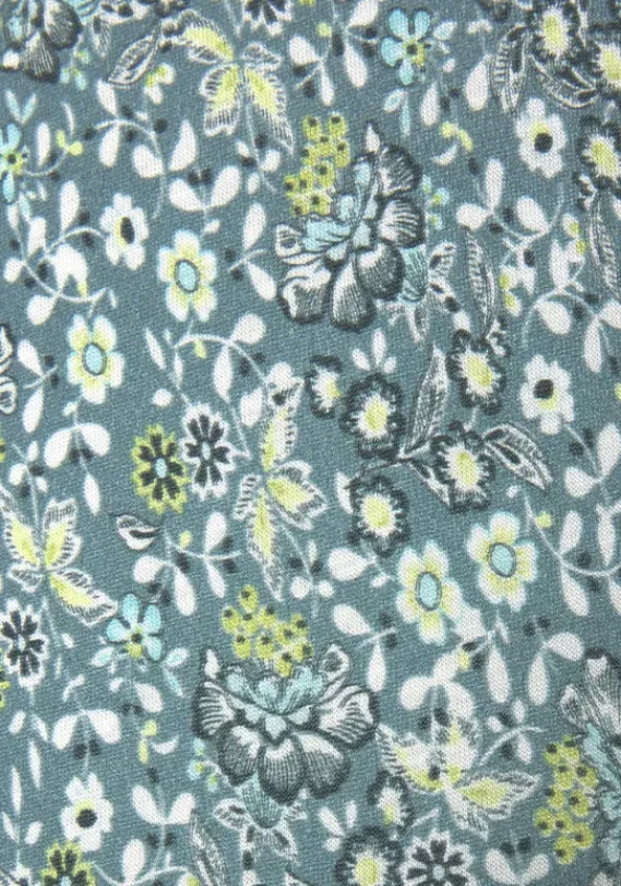 Strandkleider|Vivance Midikleid Grun-Bedruckt