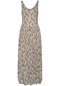 Strandkleider|Vivance Midikleid Beige-Bedruckt