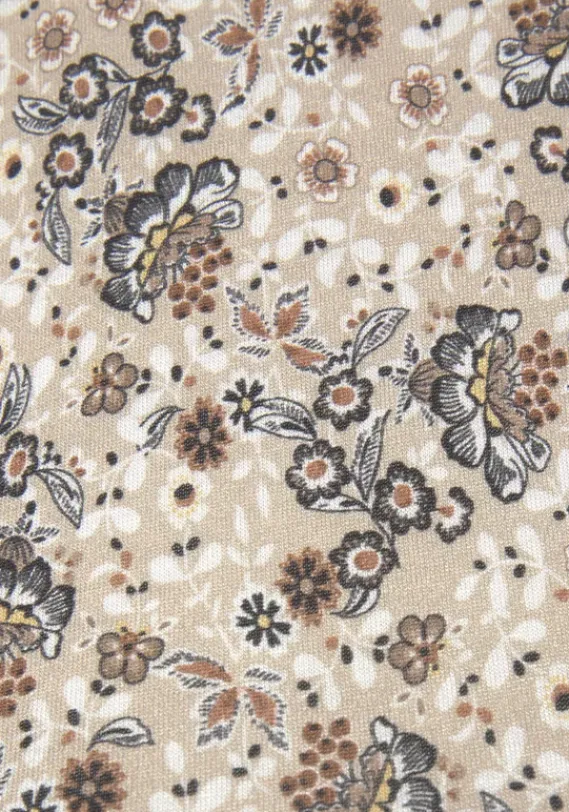 Strandkleider|Vivance Midikleid Beige-Bedruckt