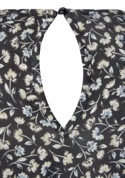 Maxikleider|LASCANA Midikleid Schwarz-Bedruckt