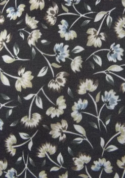 Maxikleider|LASCANA Midikleid Schwarz-Bedruckt