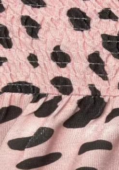 Strandkleider|Buffalo Midikleid Rose-Schwarz-Bedruckt