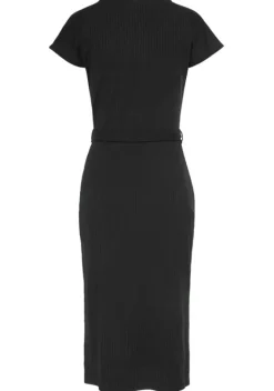 Strandkleider|LASCANA Midikleid Schwarz
