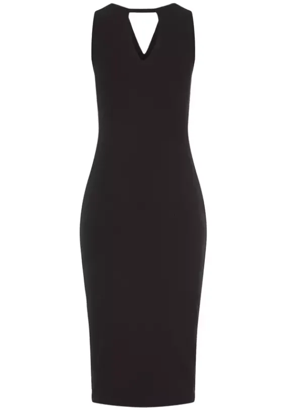 Kurze Kleider|Buffalo Midikleid Schwarz