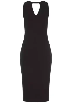 Kurze Kleider|Buffalo Midikleid Schwarz