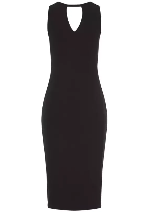 Kurze Kleider|Buffalo Midikleid Schwarz