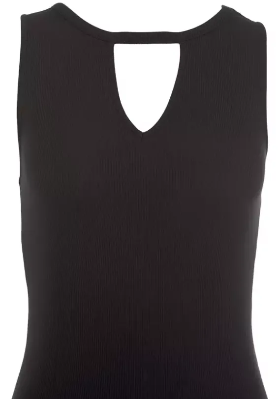 Kurze Kleider|Buffalo Midikleid Schwarz