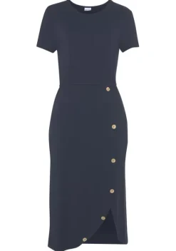 Kurze Kleider|LASCANA Midikleid Navy