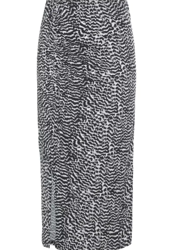 Rocke|Vivance Midirock Schwarz-Weis Bedruckt