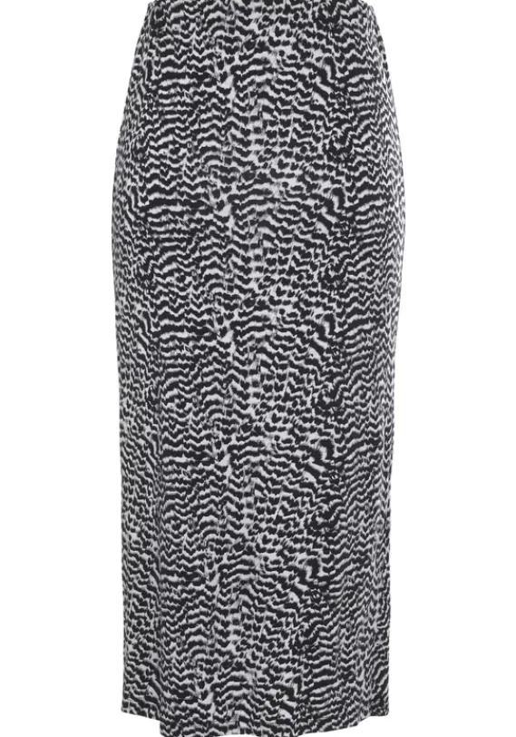 Rocke|Vivance Midirock Schwarz-Weis Bedruckt