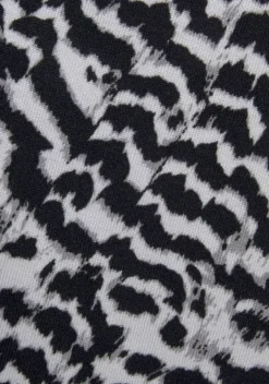 Rocke|Vivance Midirock Schwarz-Weis Bedruckt