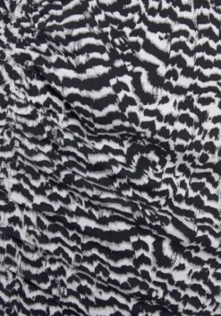 Rocke|Vivance Midirock Schwarz-Weis Bedruckt