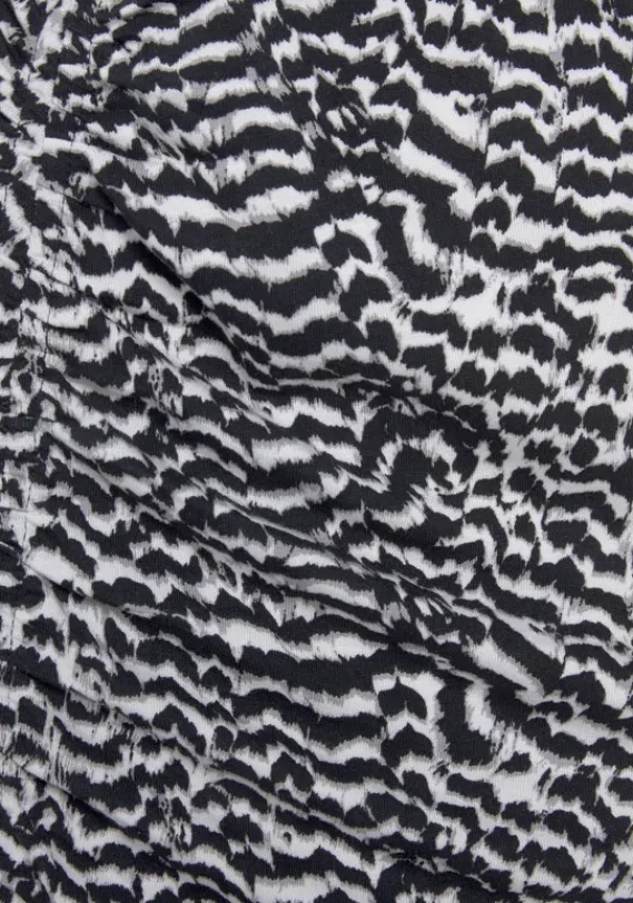 Rocke|Vivance Midirock Schwarz-Weis Bedruckt