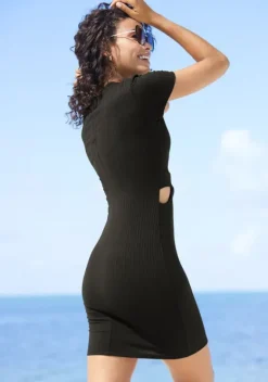 Kurze Kleider|LASCANA Minikleid Schwarz