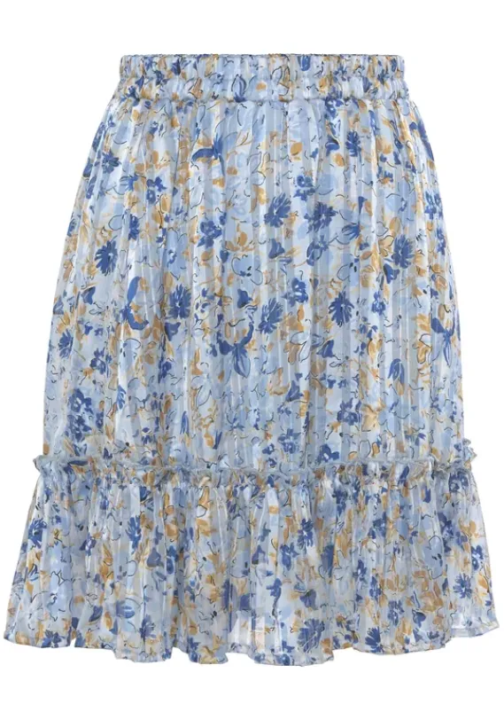 Rocke|LASCANA Minirock Blau Bedruckt