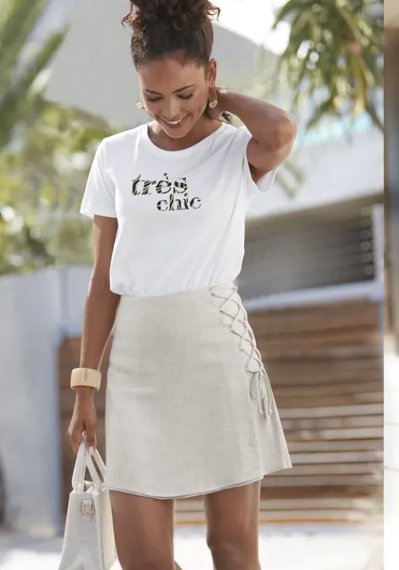 Strandmode|LASCANA Minirock Sand