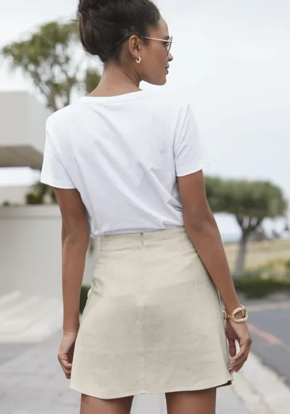 Strandmode|LASCANA Minirock Sand