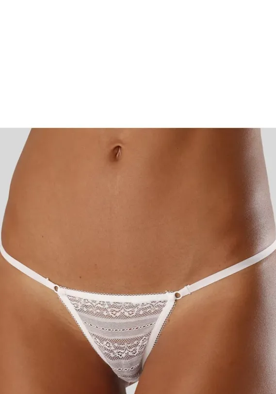 Strings|LASCANA Ministring Schwarz+Weis